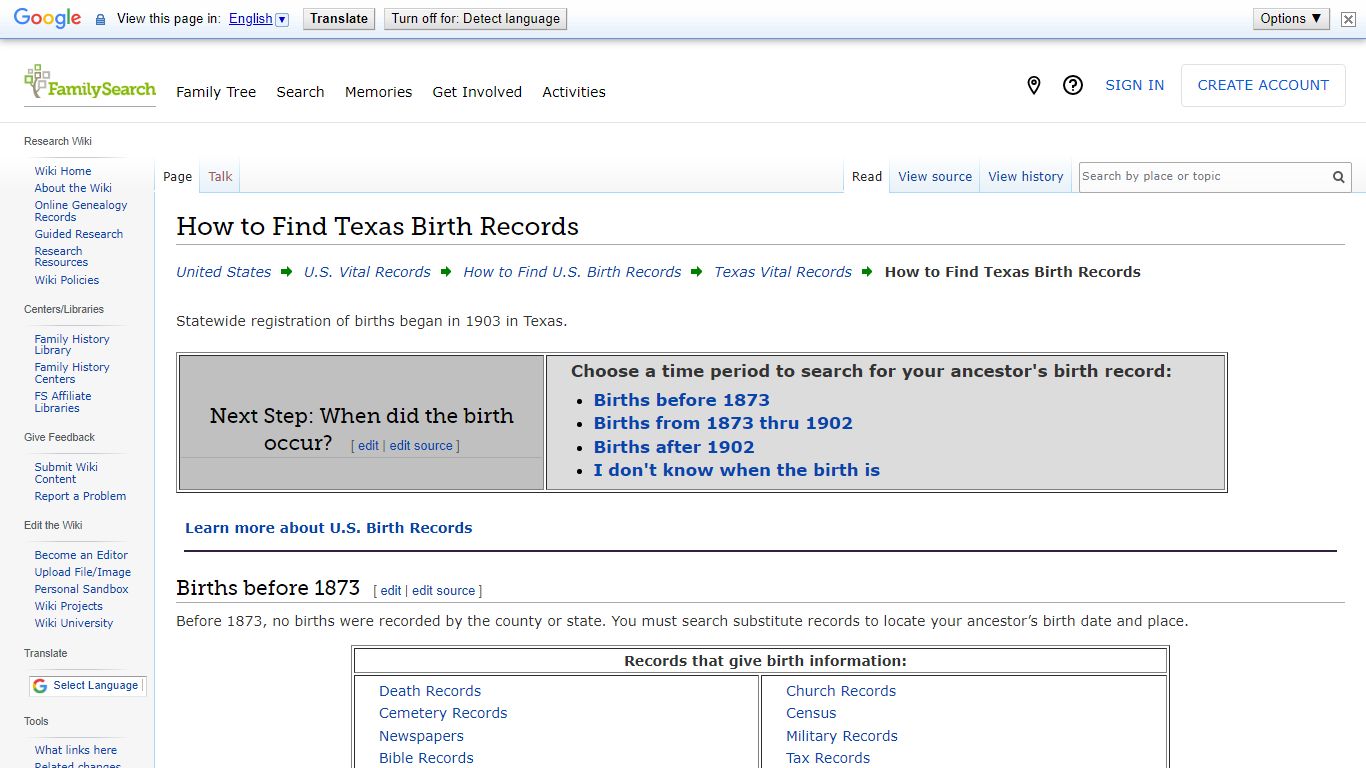 How to Find Texas Birth Records • FamilySearch